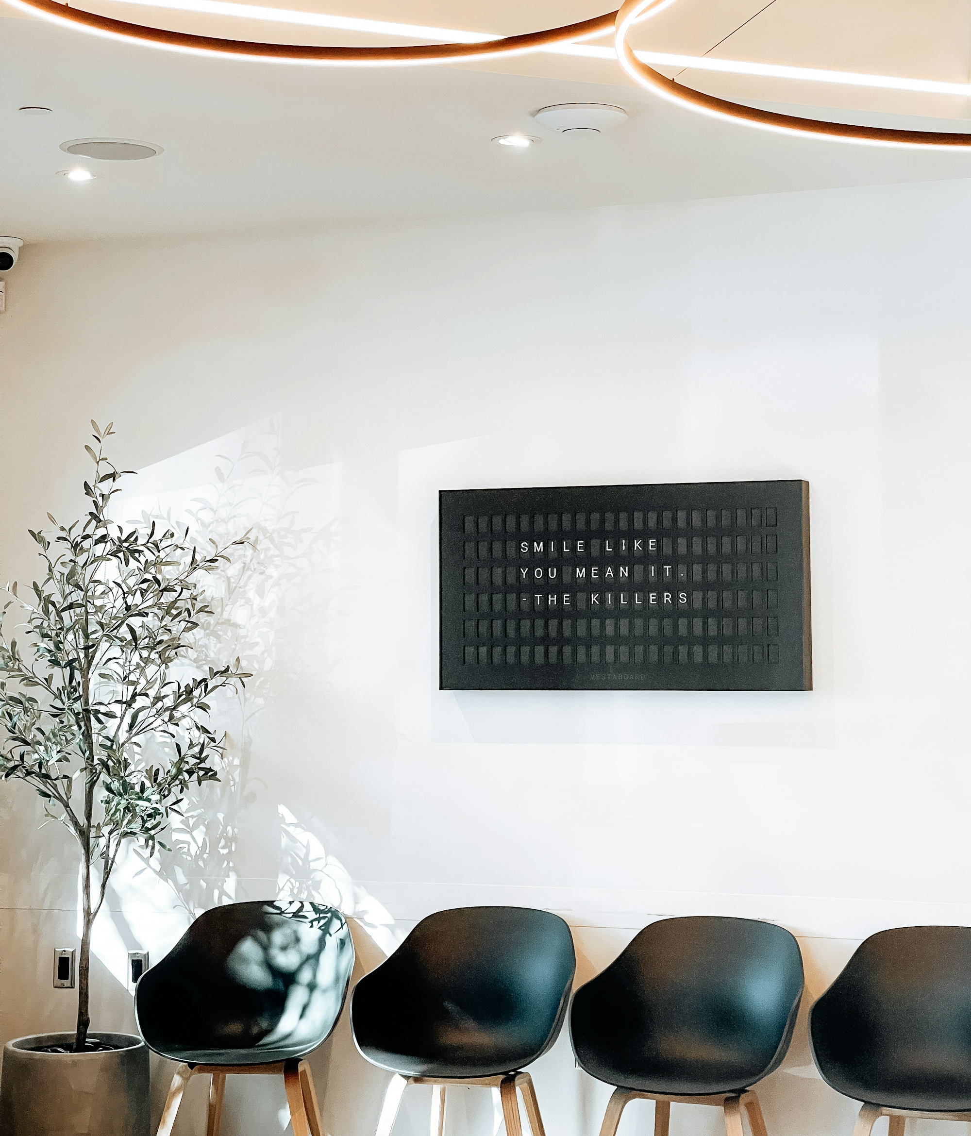 The waiting area at the clinic
